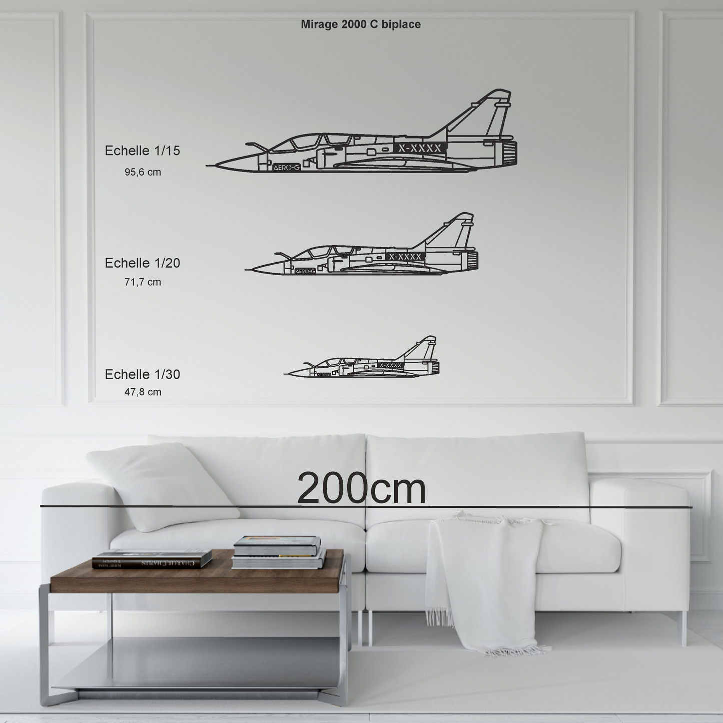 Mirage 2000 C biplace personnalisable