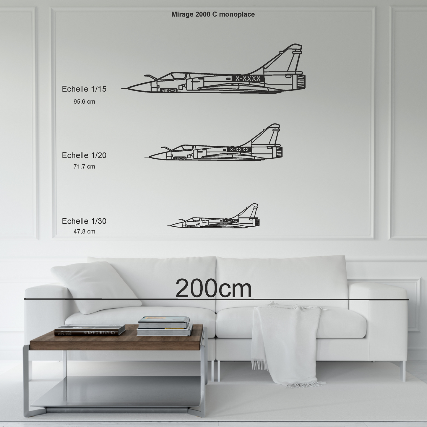 Mirage 2000 C monoplace personnalisable