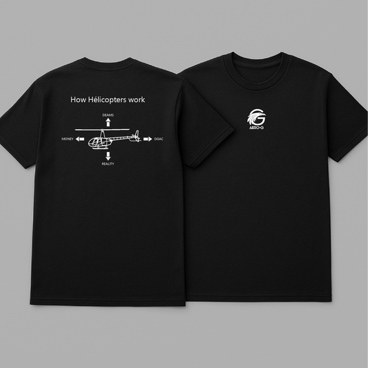 T-shirt "how planes/heli work"