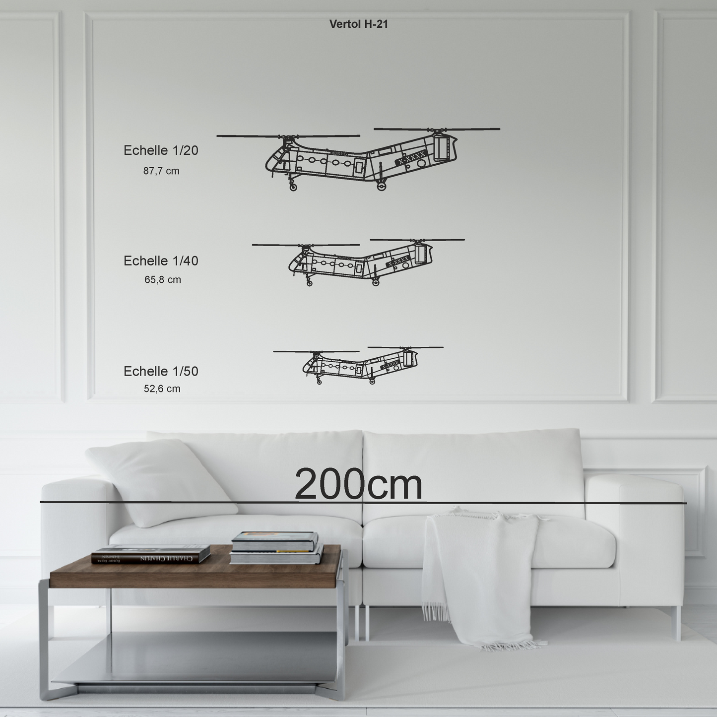 Vertol H-21 "banane" personnalisable